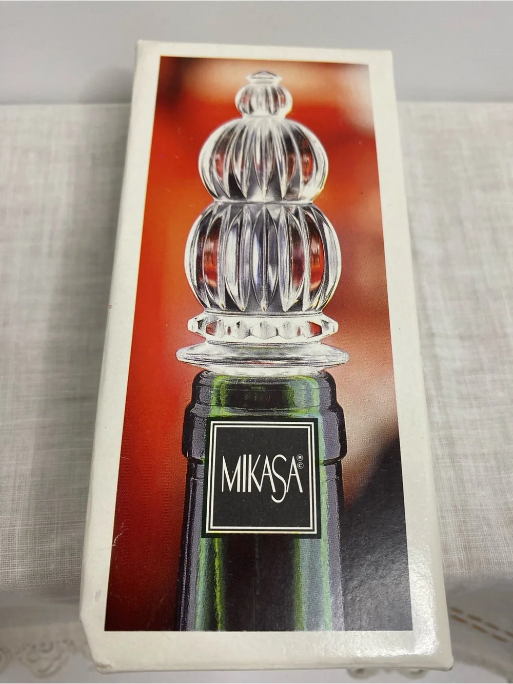 Mikasa Bottle Stopper Monterey Austrian Lead Crystal READ